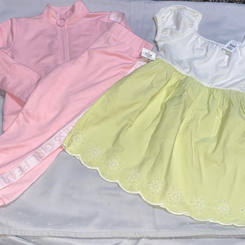 NWT ideology sweats tracksuit and dress Gap 3T